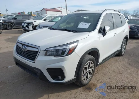 2021 Subaru Forester Premium из США, поврежденный, VIN JF2SKAJC6MH424907